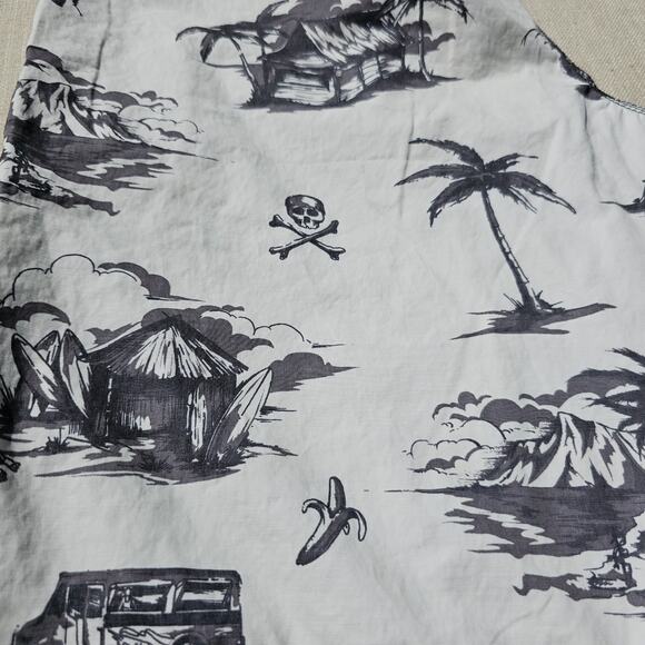 O'neill Surf Swim Shorts White and Black Shorts Size Medium Print - Picture 10 of 10